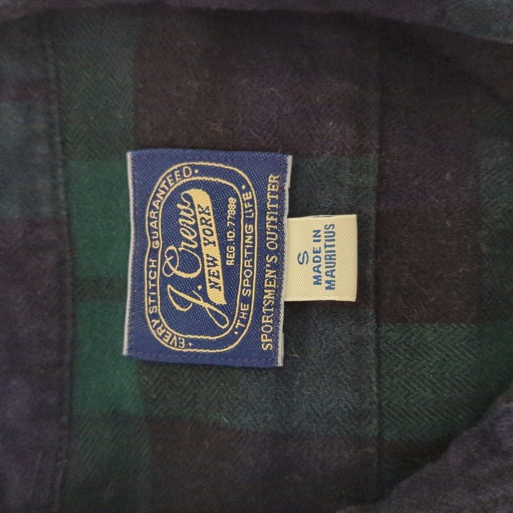 J. Crew Men's Blackwatch Tartan Flannel, Long-sleeve